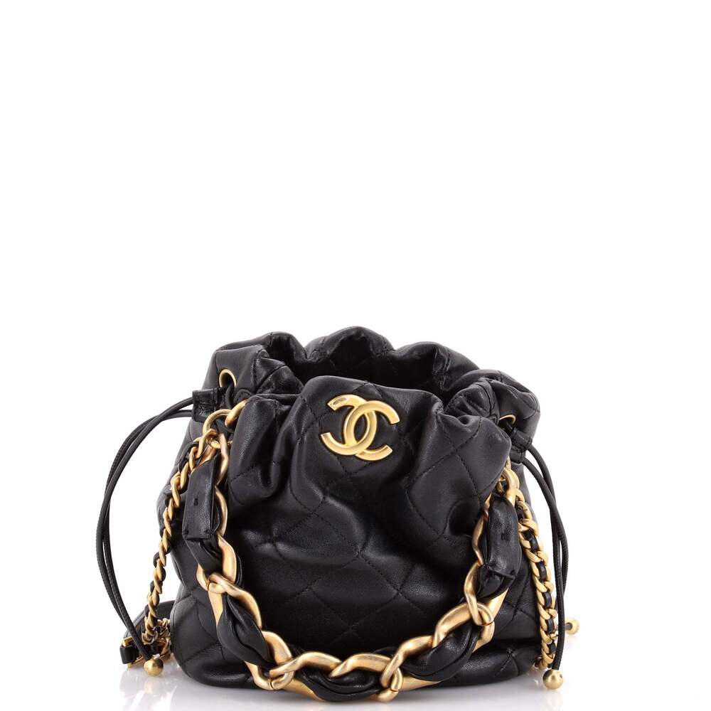 Chanel Pearl Crown Drawstring Bucket #269878C44B
